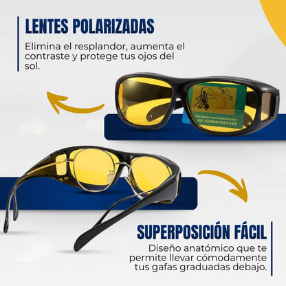 Gafas HD Visión para Día y Noche 2 en 1